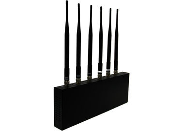 12W 6 Band WIFI 3G GPS Signal Jammer / Blocker EST-808I For Custom , 33dBm