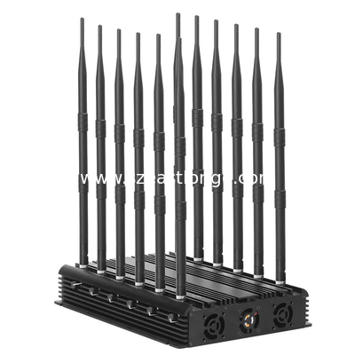 12 Bands Cell Phone Signal Blocker Adjustable Stationary 3G 4G 5G WiFi Remote Control